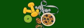 Illustration of various items associated with health